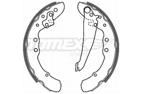 Sada brzdových čeľustí TOMEX Brakes